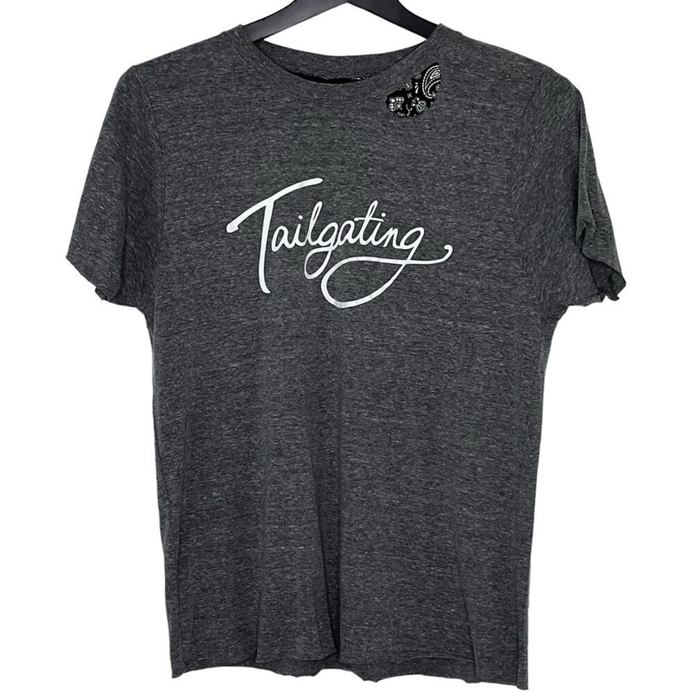 Chillionaire Women's Large Tailgating Tshirt Heather Gray NWT from Buckle